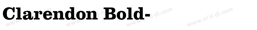 Clarendon Bold字体转换